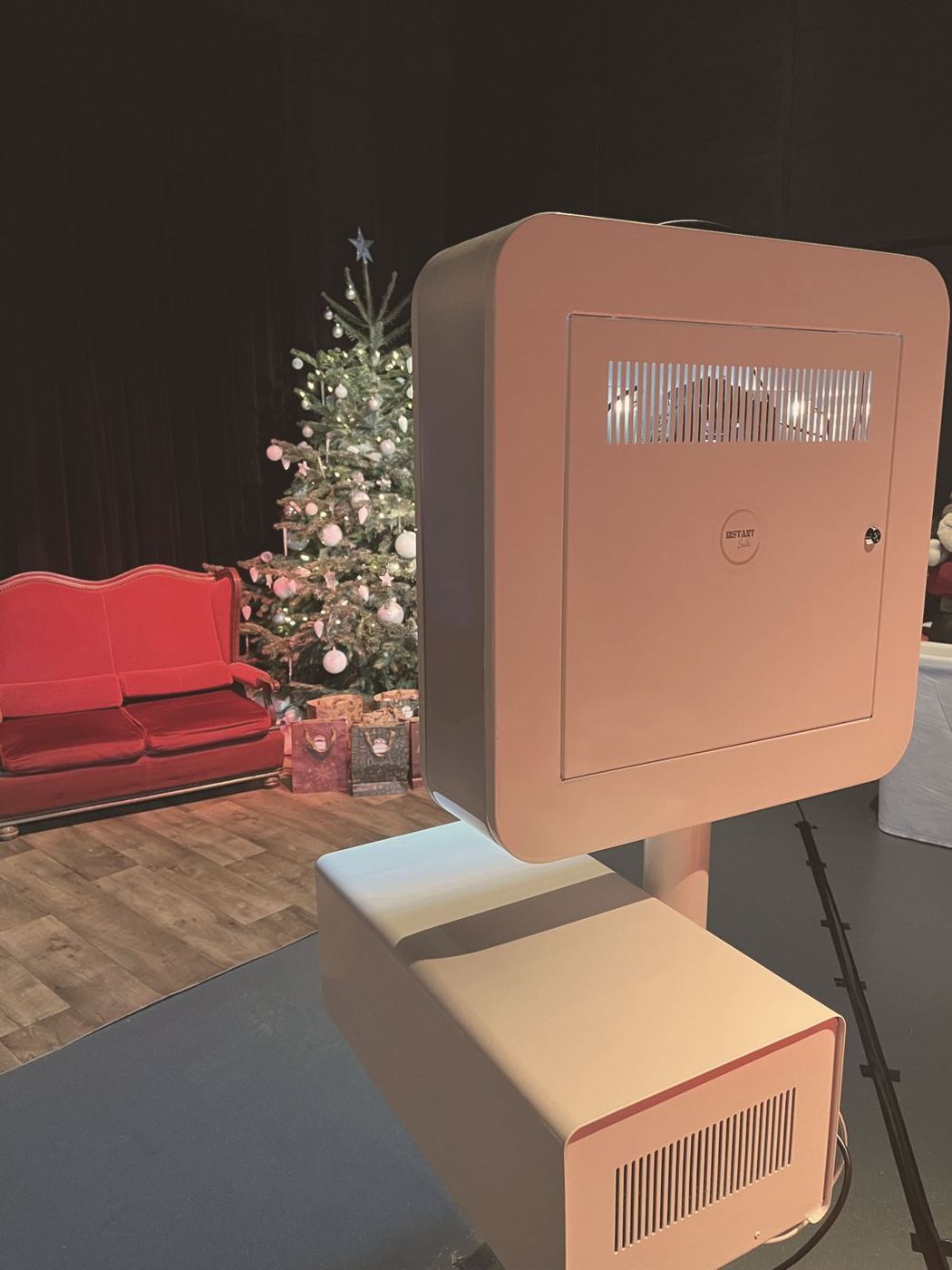 Photobooth lors d'un arbre de Noël