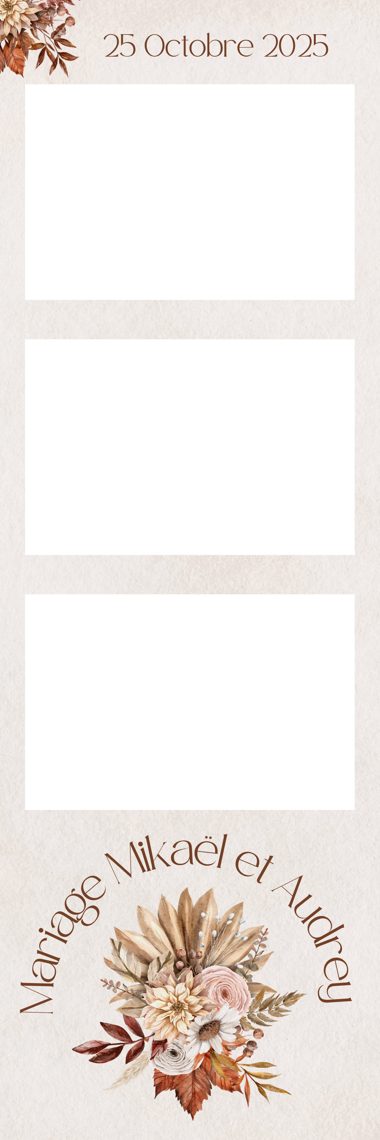 Template Mariage bohème