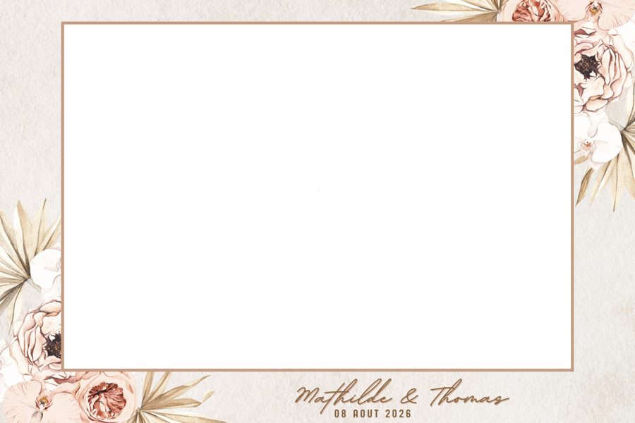 Template Mariage fleurs
