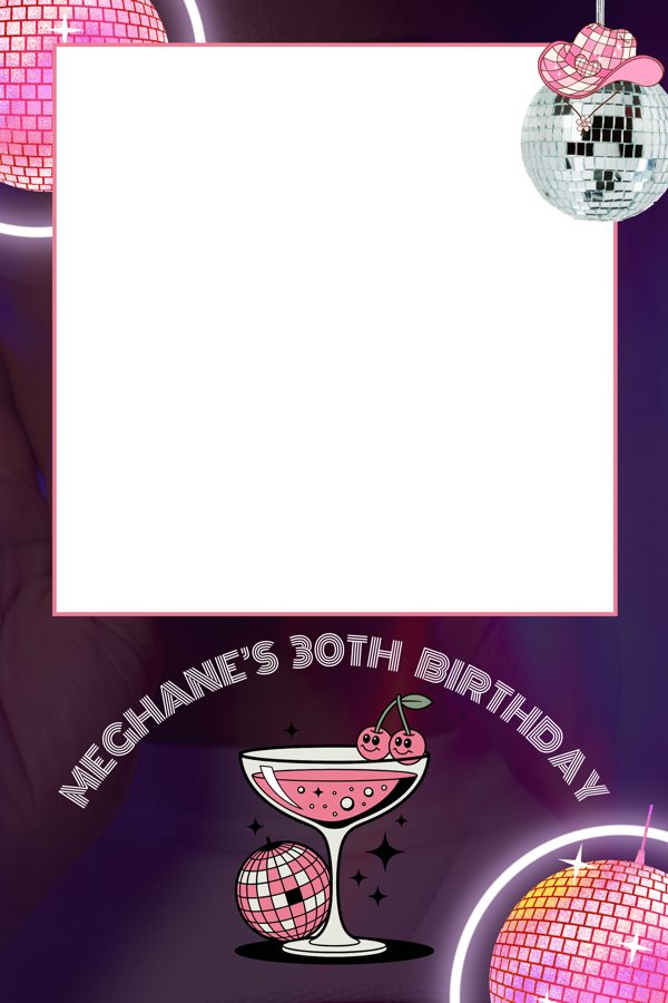 Template Anniversaire disco