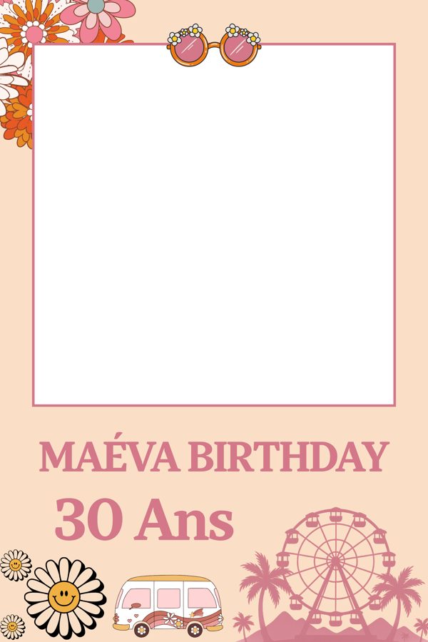 Template Anniversaire rétro