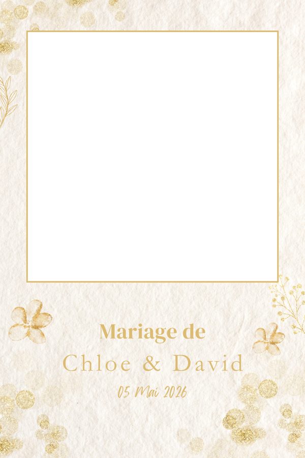 Template Mariage doré