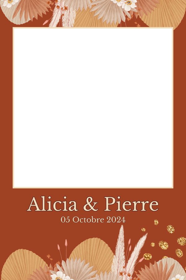 Template Mariage terracotta